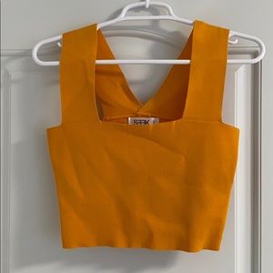 SEEK mustard crop top from LF